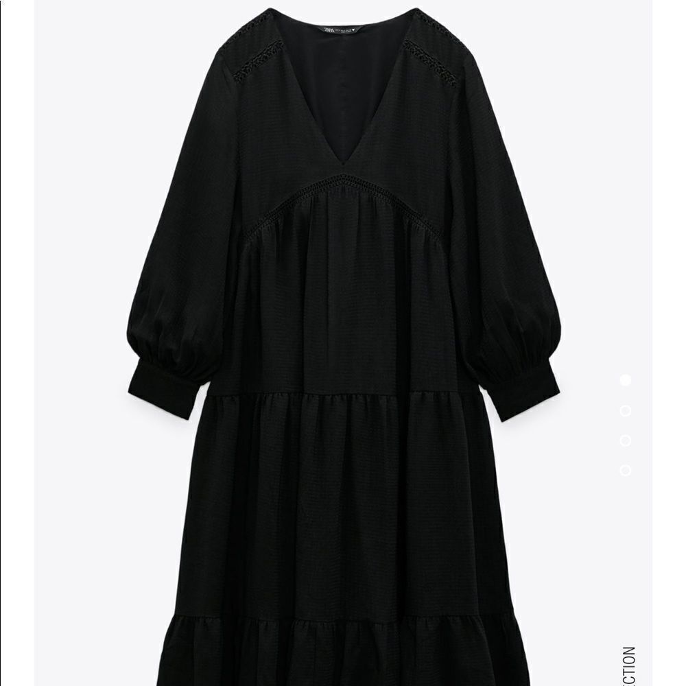 Zara textured midi dress